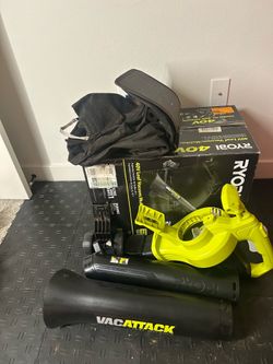 RYOBI 40V Vac Attack Cordless Battery Leaf Vacuum/Mulcher (Tool Only)