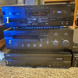 Stereo Equipment Great Condition Sony And Yamaha 