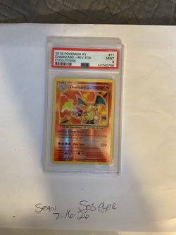 2016 Pokemon XY Evolutions Charizard Reverse Foil #11 PSA 9