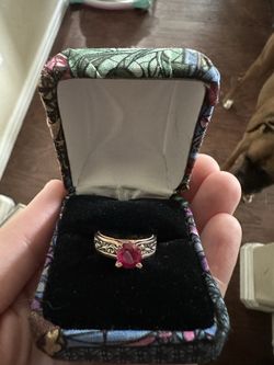 1.5ct Ruby Beauty & the Beast Inspired Engagement Ring