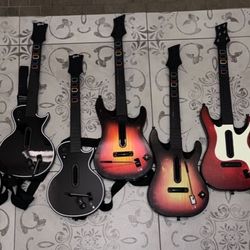 GUITAR HERO / ROCK BAND VIDEO GAME CONTROLLERS PLAYSTATION PS2 PS3 PS4 PS5 NINTENDO WII XBOX 360 ONE