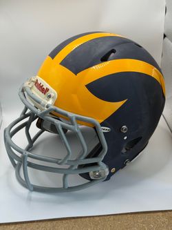 SET OF 11PC Riddell Speed Football Helmet Michigan Wolverines
