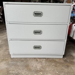 Bernhardt Campaign Style  3 Drawer Dresser