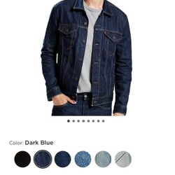 Levi's Jean Jacket , Denim Dark Blue, Size  L  Mens