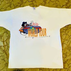 VERY RARE Robert Earl Keen Jr, D/FW World Tour 1993 T-Shirt. Size XL