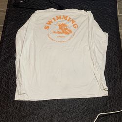 White Mac Miller Swimming Long Sleeve Tee