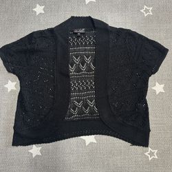 size 8 woman knitting cardigan $5