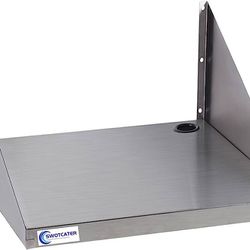 SWOTCATER Stainless Steel Microwave Shelf, Metal Appliance Wall Mount Floating Shelving, 18"x24" Stainless Steel Microwave Rack for Commercial Restaur Thumbnail