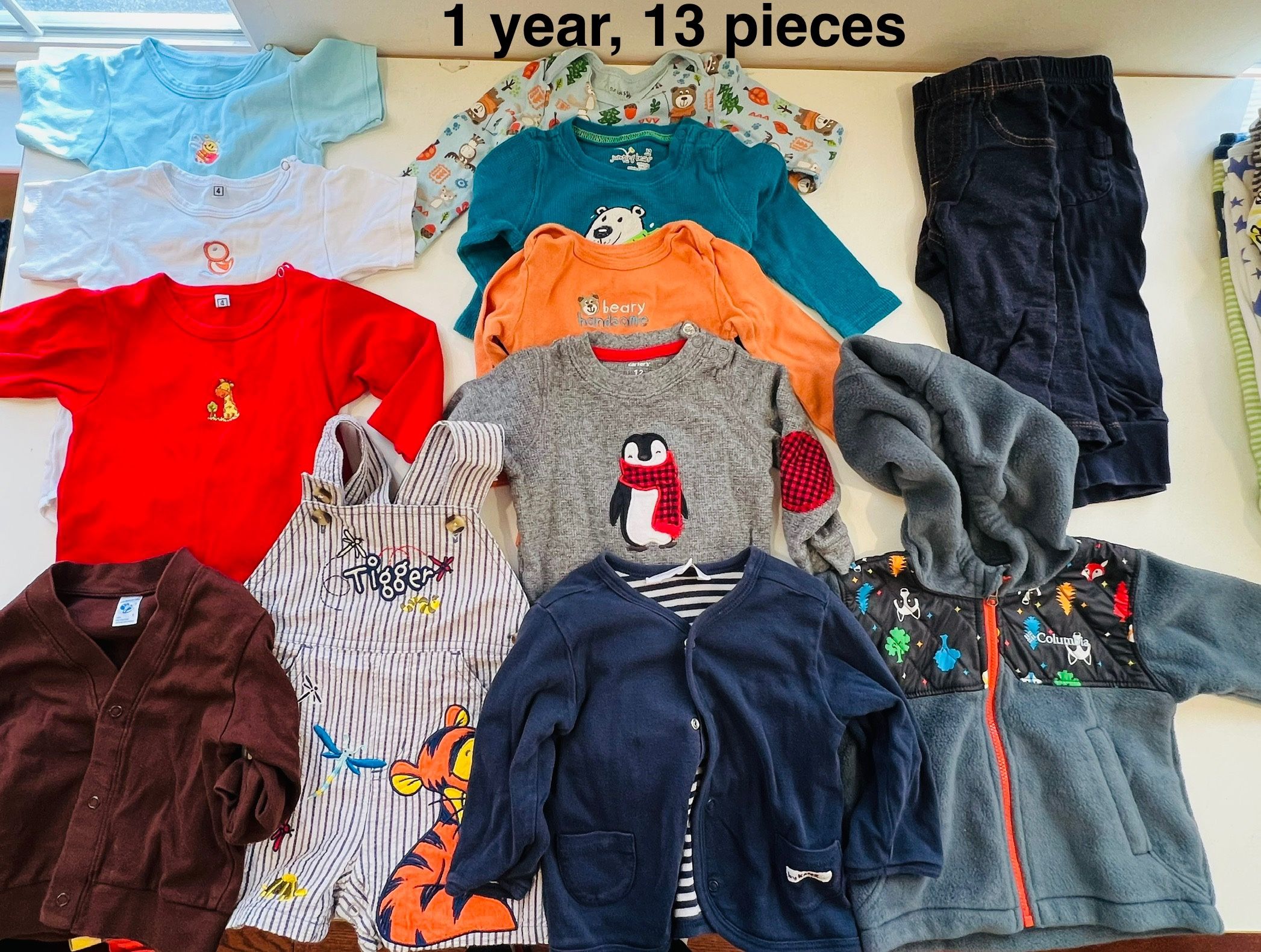 Baby’s Clothes, size 1 year, 13 pieces