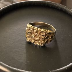 14k Gold Nugget Ring 3 Grams