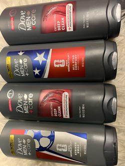 4/$20 dove body Wash