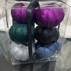 Halaween Glittery Pumpkins 