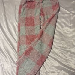 Pink And White Plaid Pajama Pants In A Size Small - Shein