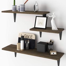 Floating Shelves Wall Mounted Set of 3