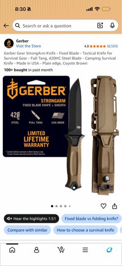 Gerber StrongArm 420hc