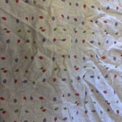 Floral Patterned Cotton Fabric for Sewing and Crafts/ baby blanket Baby Blanket Soft