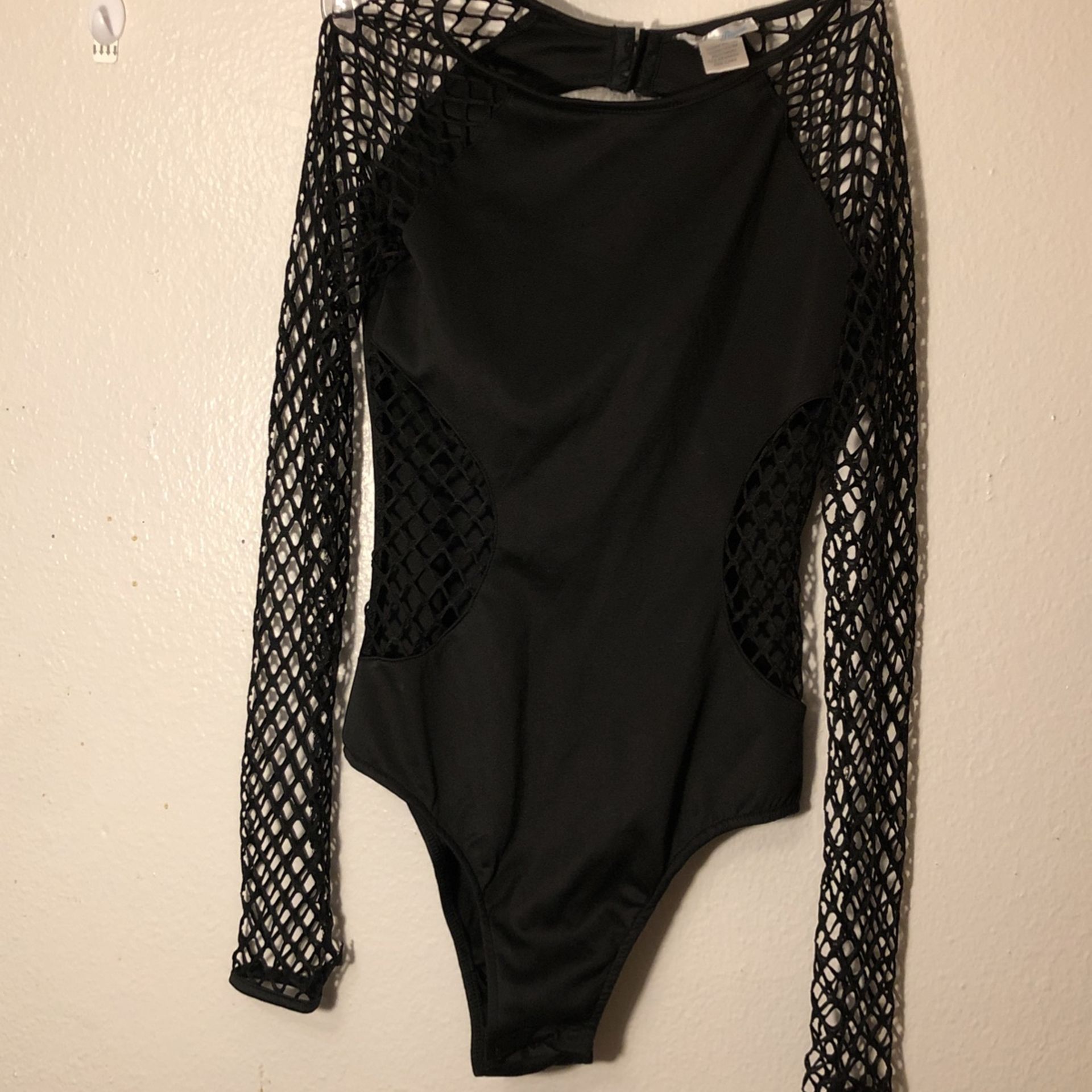 Black Fishnet Body Suit