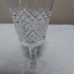 Set Of 8 Lismore  Waterford  Crystal Stem Goblets