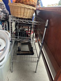 Chrome Wire Shelving Unit 3-Tier