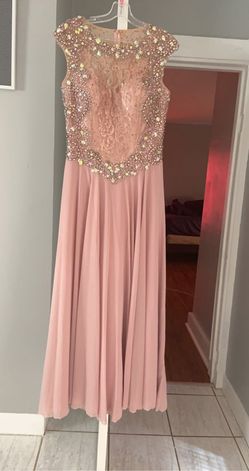 Pale pink color dress