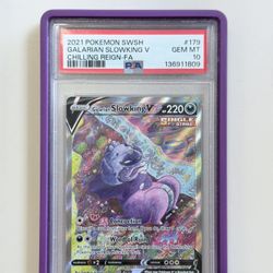 PSA 10 Galarian Slowking V Fusion Strike 
