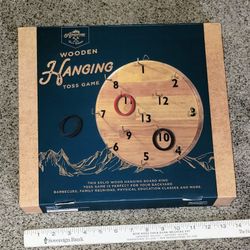NEW - Wooden Hanging Toss Game