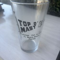 Fort Myers Beach Top Of Mast Pint Glasses