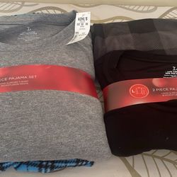 Men 2 Piece Microfleece Pajama Sets