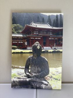 Hawaiian temple canvas