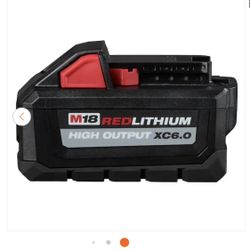 M18 18-Volt Lithium-lon High Output Battery Pack 6.0Ah