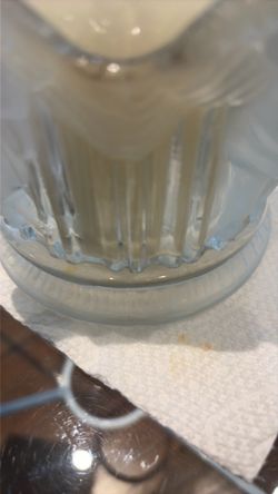 Frosted Glass Cherub Angel Candle and Candleholder