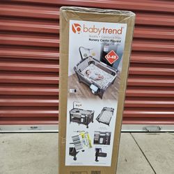 Baby Trend Nursery Center Playard - Animal Jubilee, Grey