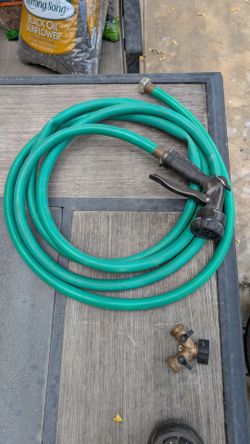 Outdoor Hose, Nozzle, Splitter & Timer