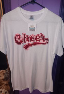 New Women's Size Large Cheer T