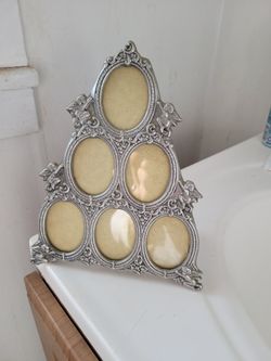 Pewter  Photo Display. 