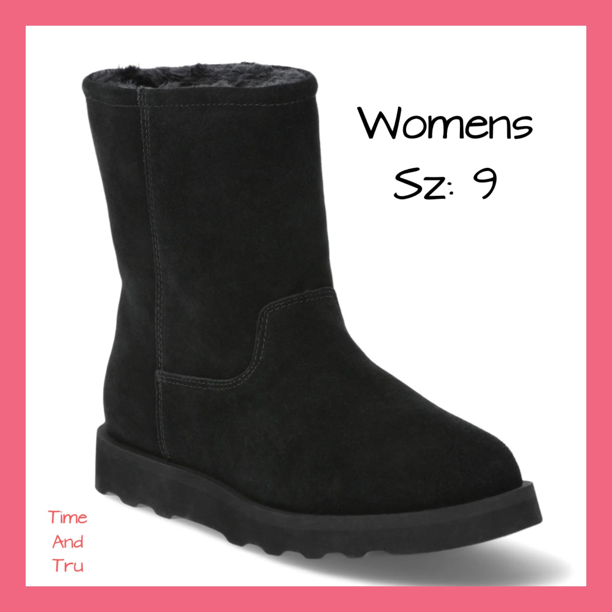 New Womens Suede Boots Sz:9