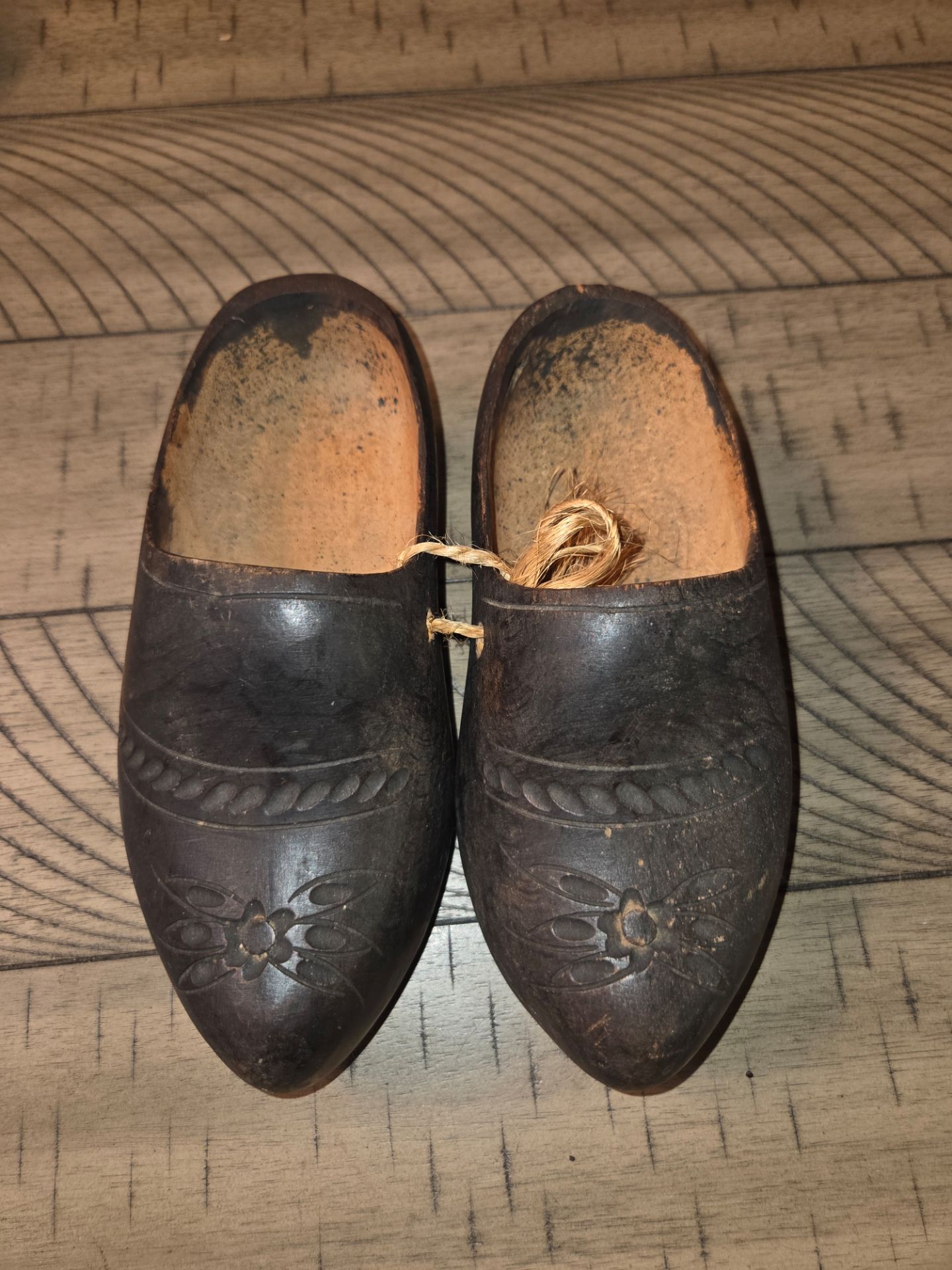 Antique Wooden Clogs Shoes Dutch Holland Belgium Vintage