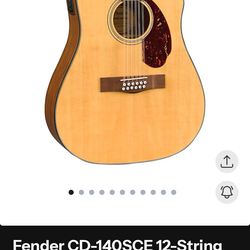 fender 12 string acoustic guitar