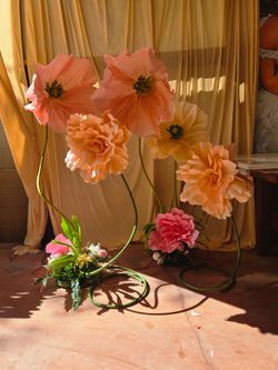 Large flowers and centerpieces