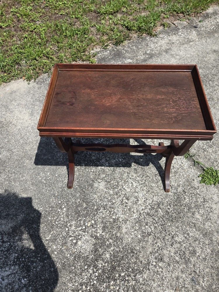 Vintage Wooden End Or Side Table
