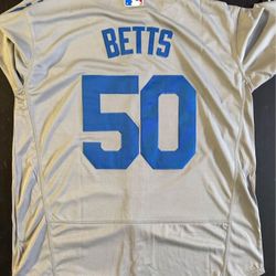 Dodgers Mookie Betts Blue And Grey Jerseys Brand New 