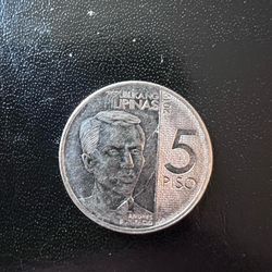 5 piso coin Philippines 2029 AU