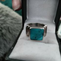 Sterling Natural Turquoise Ring