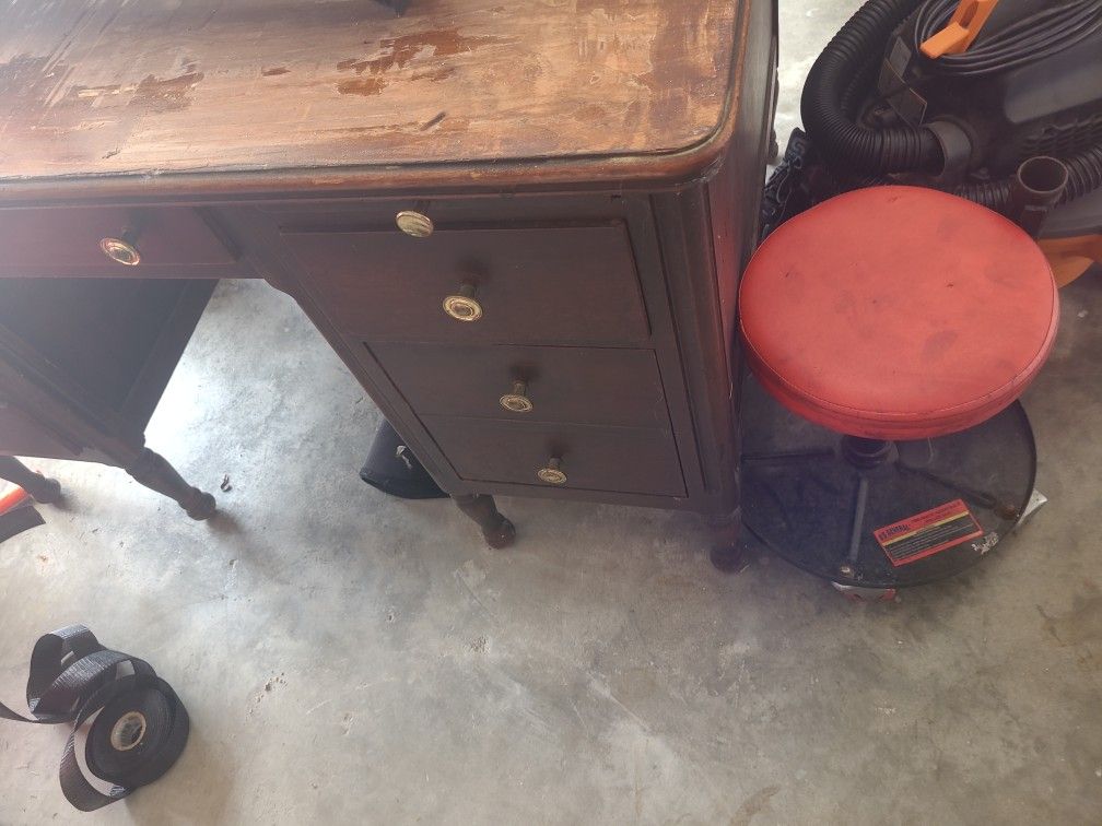 Antique Wood Desk
