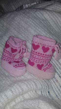 Original American girl doll, cute pink booties