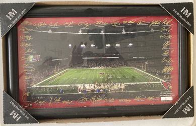 Arizona Cardinals Framed Pic With Facsimile Signatures Limited Edition!