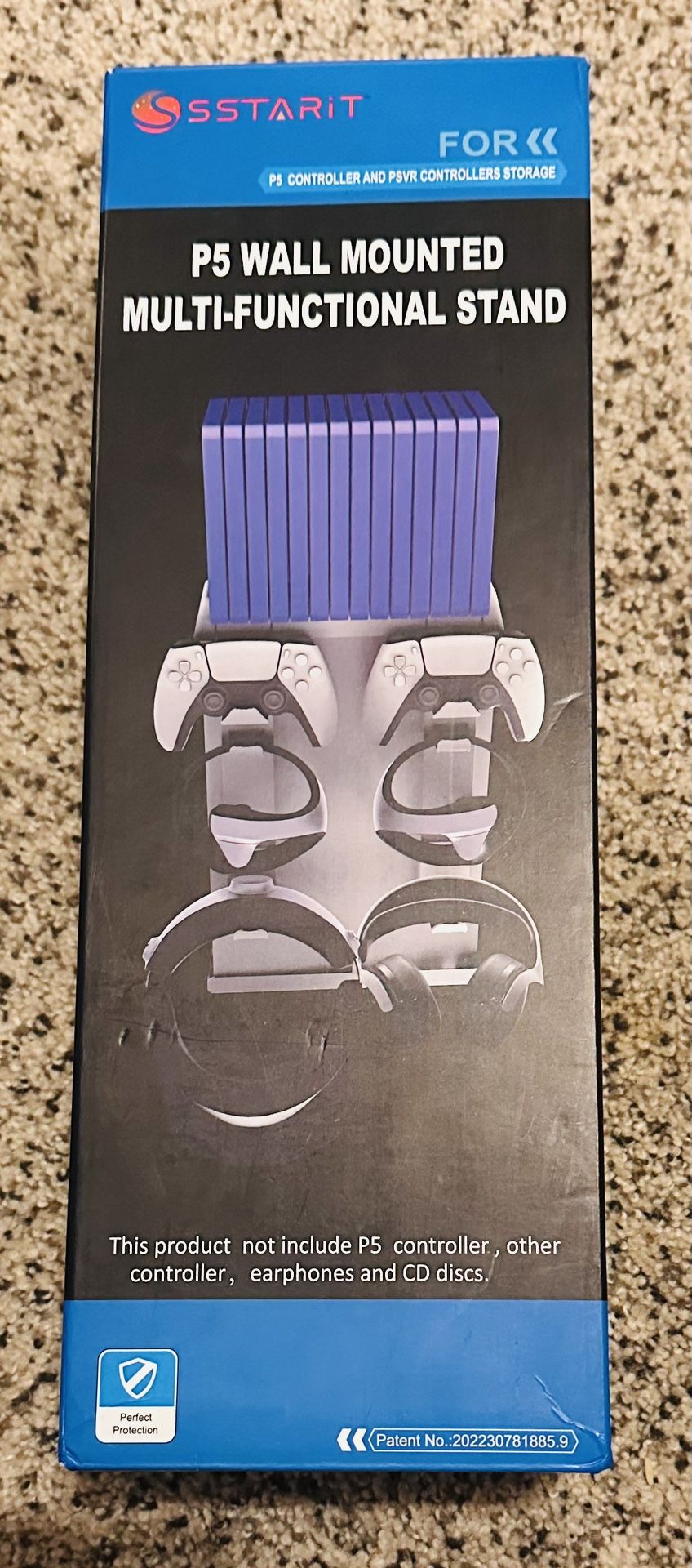Ps5 Wall Mount With Gear Hangers