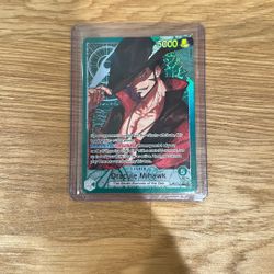 Dracule Mihawk Alt Art One Piece Op-14 Card