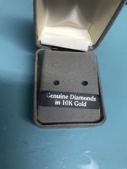 Black diamond earrings