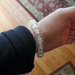 Beaded Clear STRETCH Bracelet Pending SALE